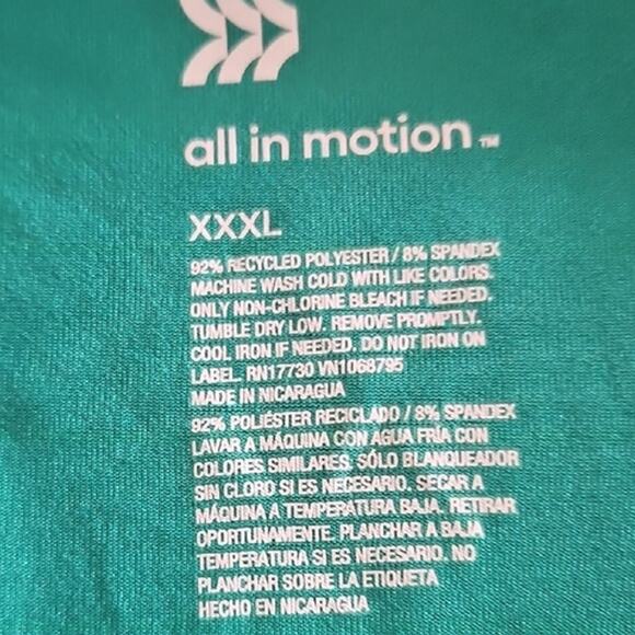 All in Motion Men’s XXXL Green Performance T-Shirt Athletic Activewear NWT - Picture 5 of 6